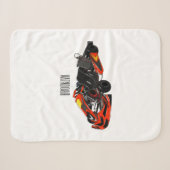 Couverture Sherpa dessin animé de Kart racing (Devant (Horizontal))