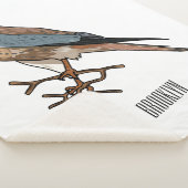 Couverture Sherpa dessin animé d'oiseau-kestrel américain (3/4)