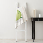 Couverture Sherpa dessin animé mignon de bok choy (En situation)