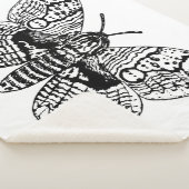 Couverture Sherpa Dessin Brahmin moth (3/4)