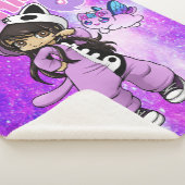 Couverture Sherpa Dessin d'Aphmau (3/4)