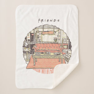 Couverture Sherpa Dessin de Chillin avec AMIS™
