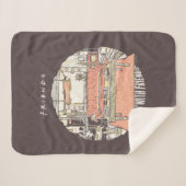 Couverture Sherpa Dessin de Chillin avec AMIS™ (Devant (Horizontal))