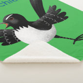 Couverture Sherpa Dessin de l'Australien Willie Wagtail (3/4)
