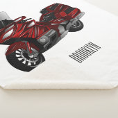 Couverture Sherpa Dessin de moto de tourisme (3/4)