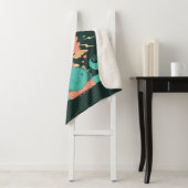 Couverture Sherpa Dessin Des Bêtes Fantastiques Émergent De Suitcase (En situation)