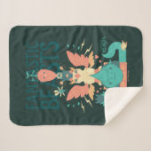 Couverture Sherpa Dessin Des Bêtes Fantastiques Émergent De Suitcase (Devant (Horizontal))