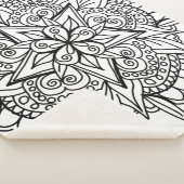 Couverture Sherpa Dessin du cool de conception de mandala (3/4)