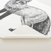 Couverture Sherpa Dessin Fox (3/4)
