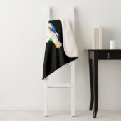 Couverture Sherpa Dessin Français Bulldog original aquarelle (En situation)