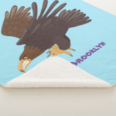 Couverture Sherpa dessin humoristique d'aigle royal (3/4)