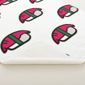 Couverture Sherpa Dessin Kawaii Sushi, Riz de Poisson et Algues (3/4)