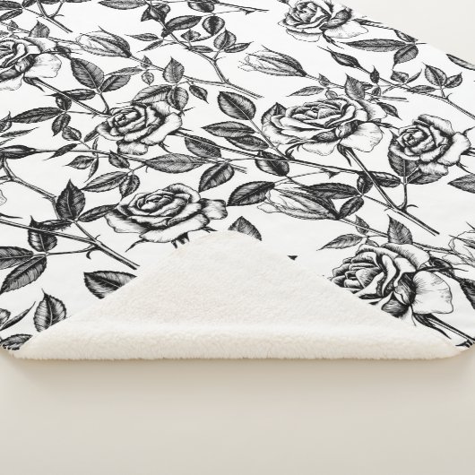 Couverture Sherpa dessin rose (3/4)