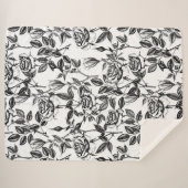 Couverture Sherpa dessin rose (Devant (Horizontal))