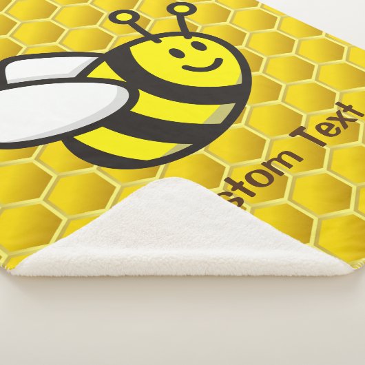 Couverture Sherpa Dessin sur les abeilles (3/4)