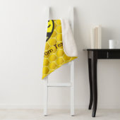 Couverture Sherpa Dessin sur les abeilles (En situation)