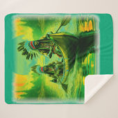 Couverture Sherpa Deux Indiens Traversent Le Lac (Devant (Horizontal))