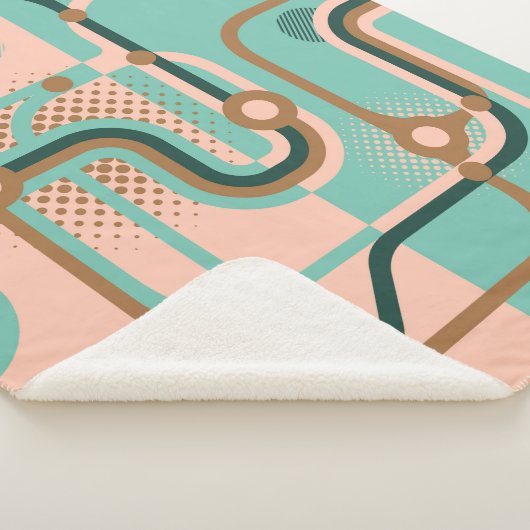 Couverture Sherpa Deux motifs sans couture dans des couleurs différe (3/4)