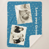 Couverture Sherpa Deux Photo Sherpa Blanket Love Grand-Père (Devant)