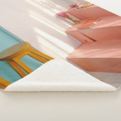 Couverture Sherpa Deux tabourets de bar en bois jaune (3/4)