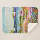 Couverture Sherpa Deux voiliers et chalet (Devant (Horizontal))