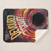 Couverture Sherpa Dévasté Par Gravité Halloween Trou Horreur Noir (Devant (Horizontal))