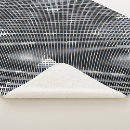 Couverture Sherpa Diagonale 2tones du motif Checker.bx4x4 BLK BG (3/4)