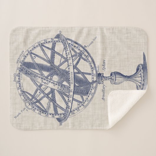 Couverture Sherpa Diagramme de sphère armillaire (Devant (Horizontal))
