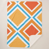 Couverture Sherpa diamant Abstrait géométrique (Devant)
