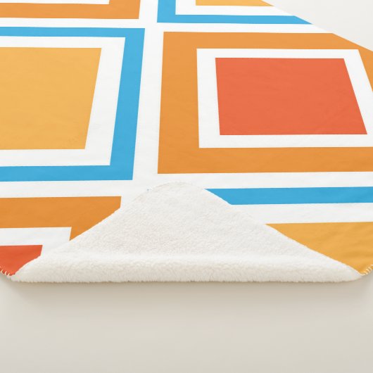 Couverture Sherpa diamant Abstrait géométrique (3/4)