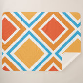 Couverture Sherpa diamant Abstrait géométrique (Devant (Horizontal))