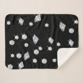 Couverture Sherpa Diamants étincelants (Devant (Horizontal))
