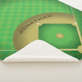Couverture Sherpa Diamond de base-ball Sherpa Blanket (3/4)