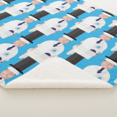 Couverture Sherpa Dickie – Patterned Sherpa Blanket (3/4)