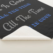 Couverture Sherpa Dieu Est Bon Tout Le Temps (Design) (3/4)