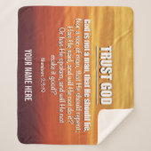 Couverture Sherpa DIEU N'EST PAS UN HOMME Confiance Dieu chrétien (Devant)