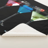 Couverture Sherpa Différents cocktails dans des lunettes à martini n (3/4)