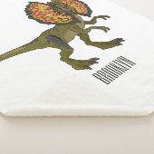 Couverture Sherpa Dilophosaurus dessin animé (3/4)