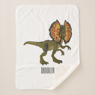 Couverture Sherpa Dilophosaurus dessin animé