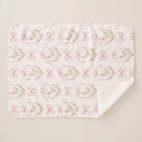 Dinde Pink Bow crest Vintage bébé fille