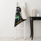 Couverture Sherpa Dinosaur Construction Crew Space Kids Personnalisé (En situation)