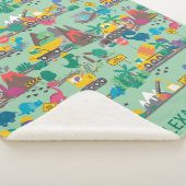 Couverture Sherpa Dinosaur enfants de construction personnalisée (3/4)