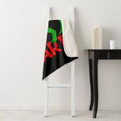 Couverture Sherpa Dinosaure Vert Valentine I Voler Coeurs (En situation)