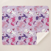 Couverture Sherpa Dinosaures de l'espace, Dinosaures mignons, Étoile (Devant (Horizontal))