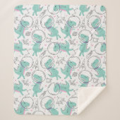 Couverture Sherpa Dinosaures de l'espace, Dinosaures mignons, Navire (Devant)