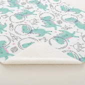 Couverture Sherpa Dinosaures de l'espace, Dinosaures mignons, Navire (3/4)