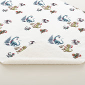 Couverture Sherpa Dinosaures de Noël (3/4)