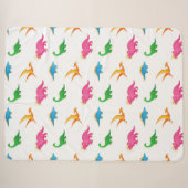 COUVERTURE SHERPA DINOSAURS (Devant (Horizontal))