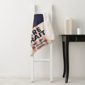 Couverture Sherpa Dire Straits Tour Poster Blanket (En situation)