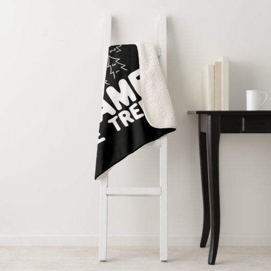 Couverture Sherpa Disk Golf Toujours Blâmer Les Arbres (En situation)